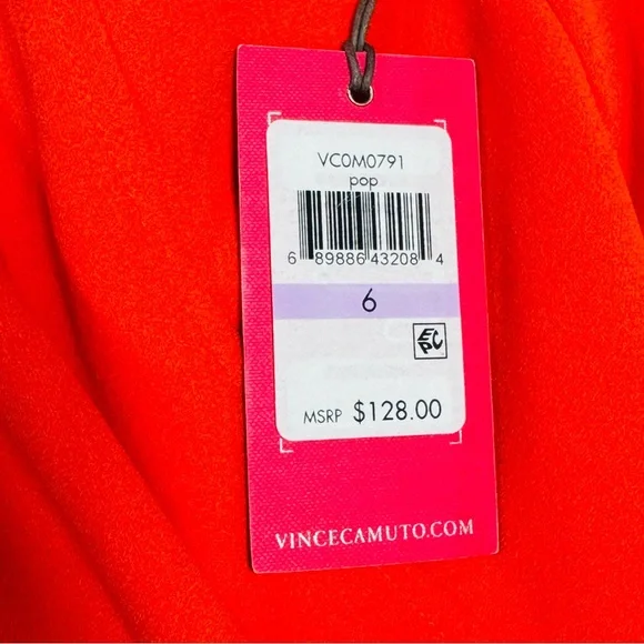 NEW Vince Camuto Poppy Colored Dress - Picture 8 of 10